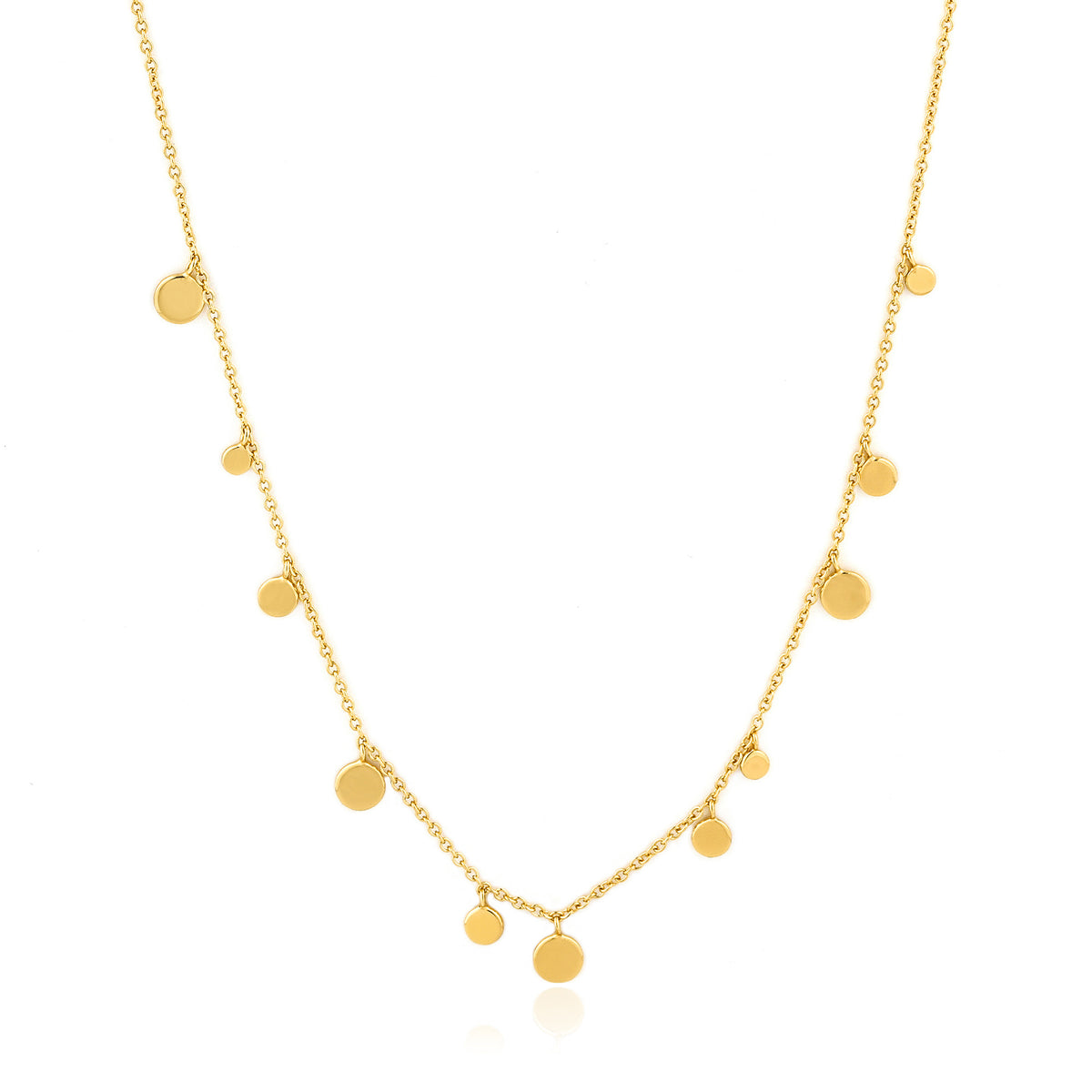 ania haie Gold Geometry Mixed Discs Necklace