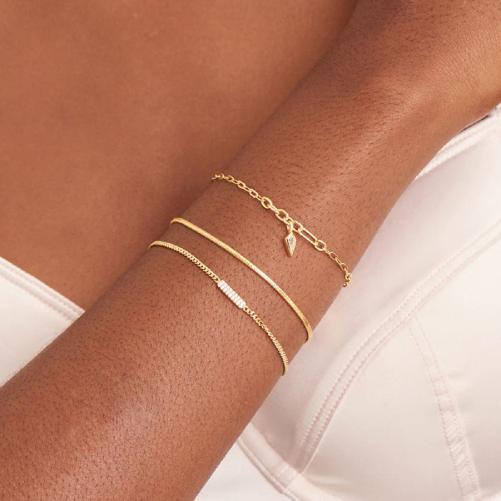 Ania Haie Gold Glam Bar Bracelet