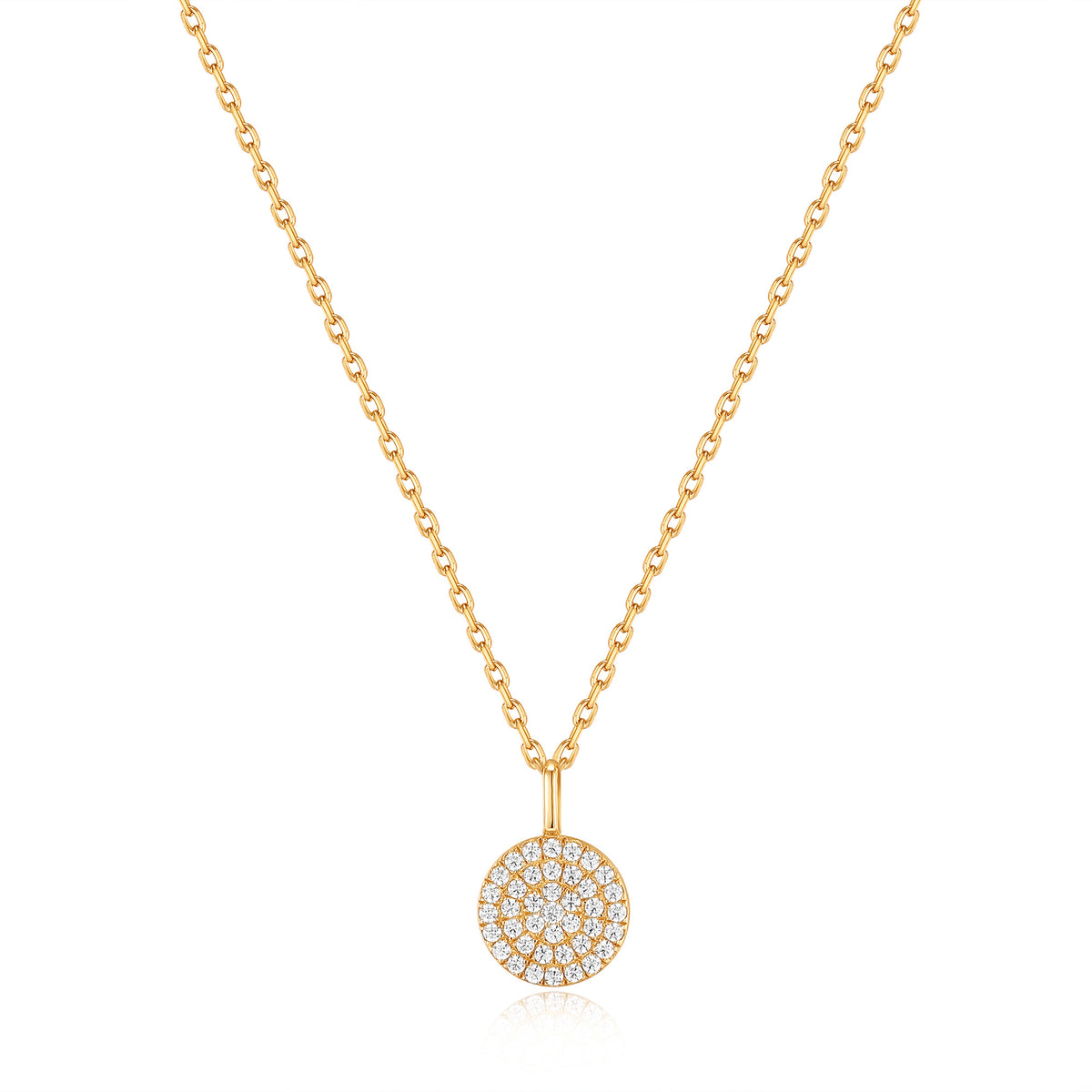 ania haie Gold Glam Disc Pendant Necklace