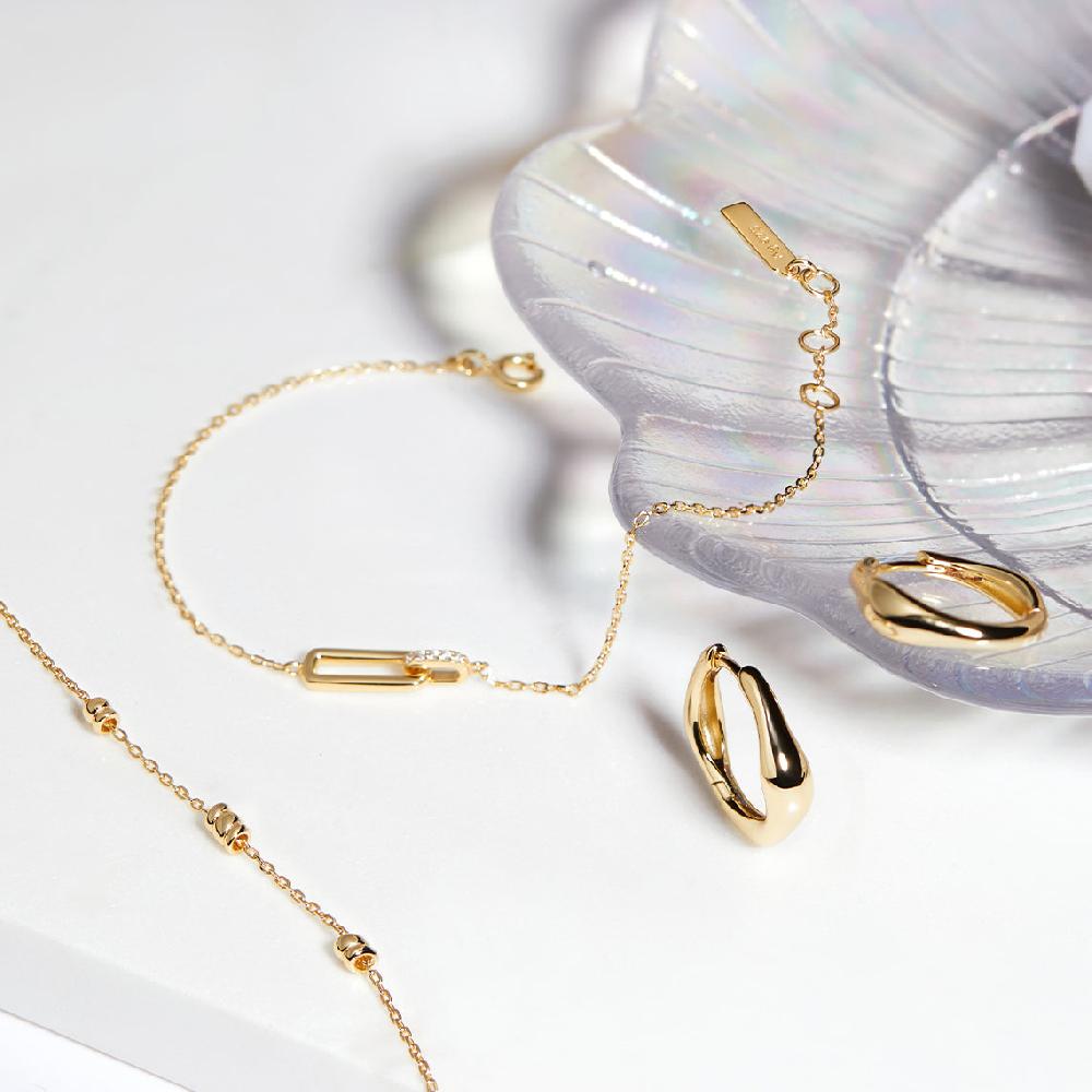 Ania Haie Gold Glam Interlock Bracelet