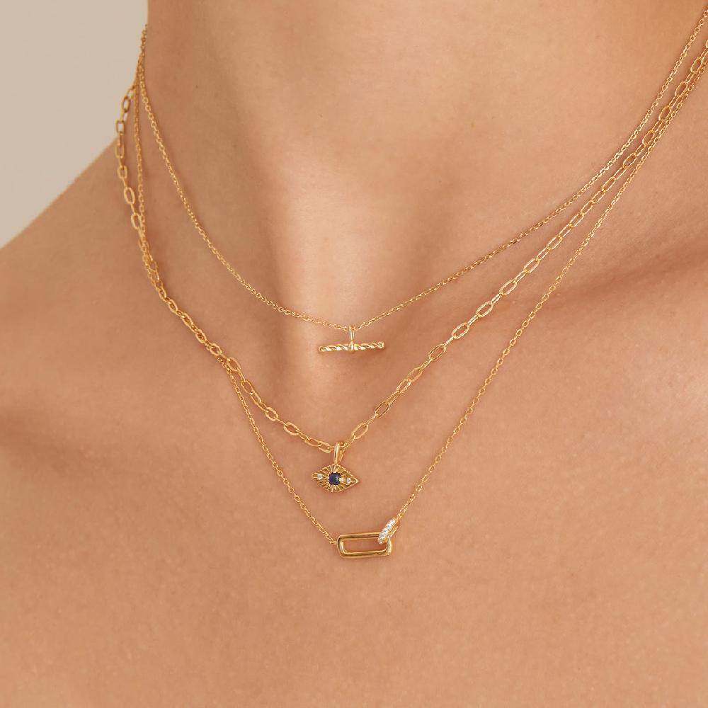 Ania Haie Gold Glam Interlock Necklace