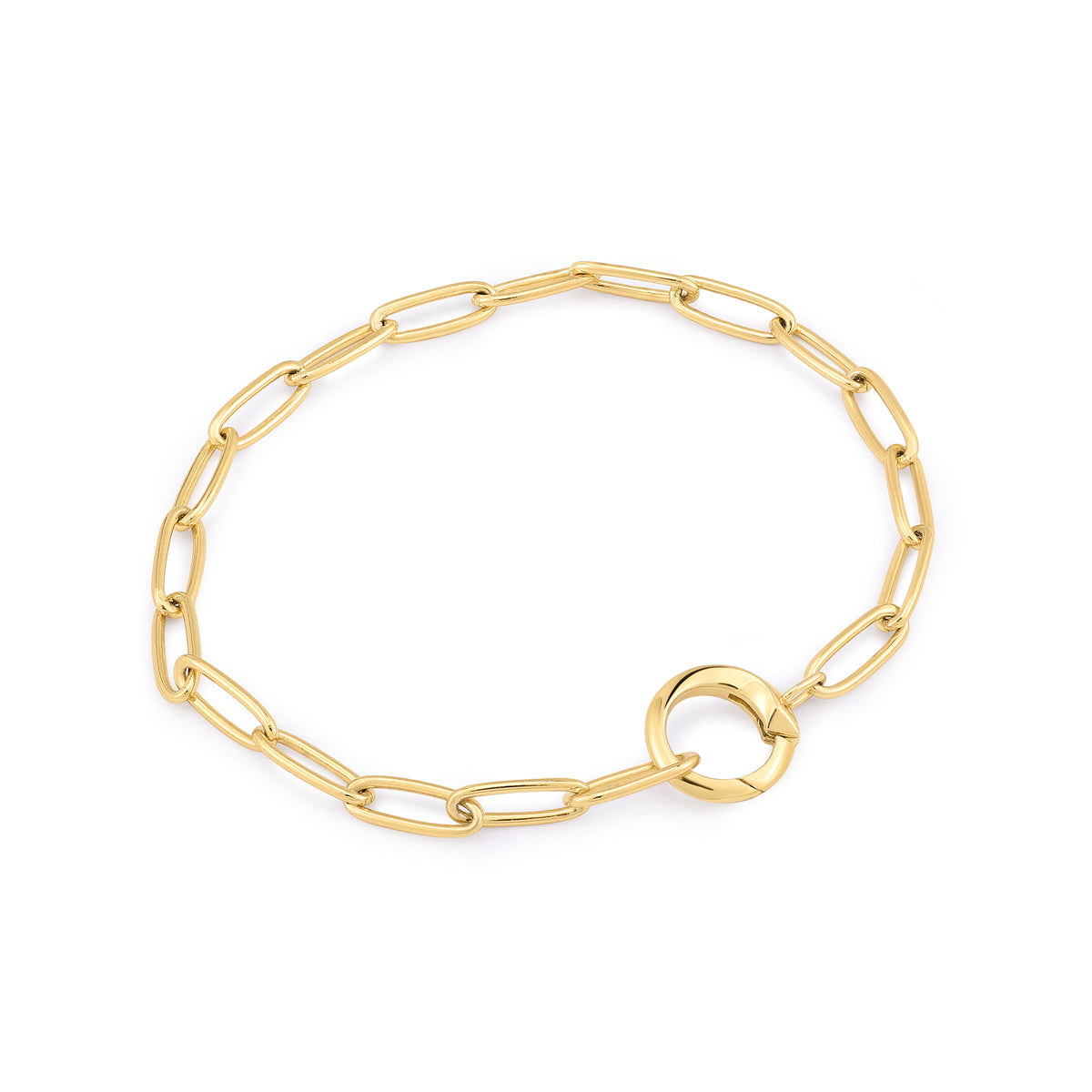 ania haie Gold Link Charm Chain Connector Bracelet