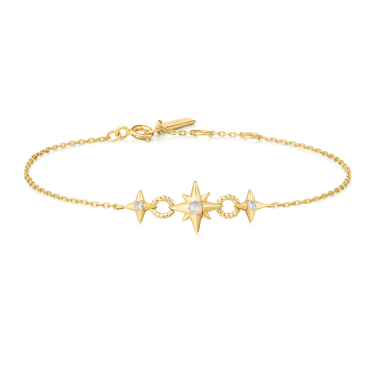 ania haie Gold Linked Star Bracelet