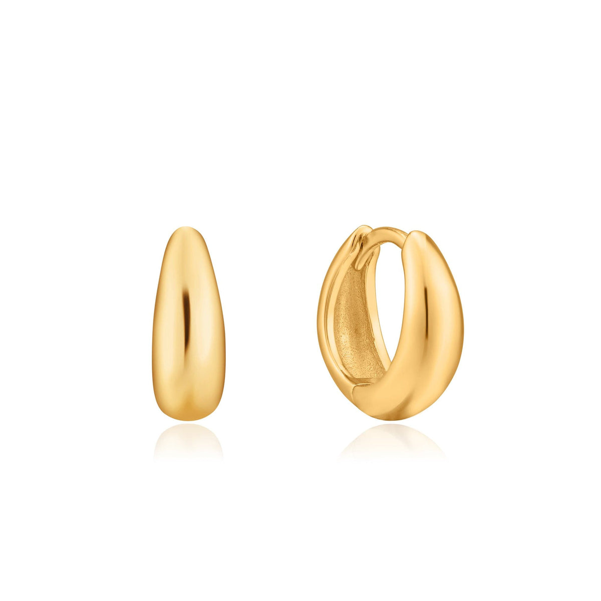 ania haie Gold Luxe Huggie Hoop Earrings