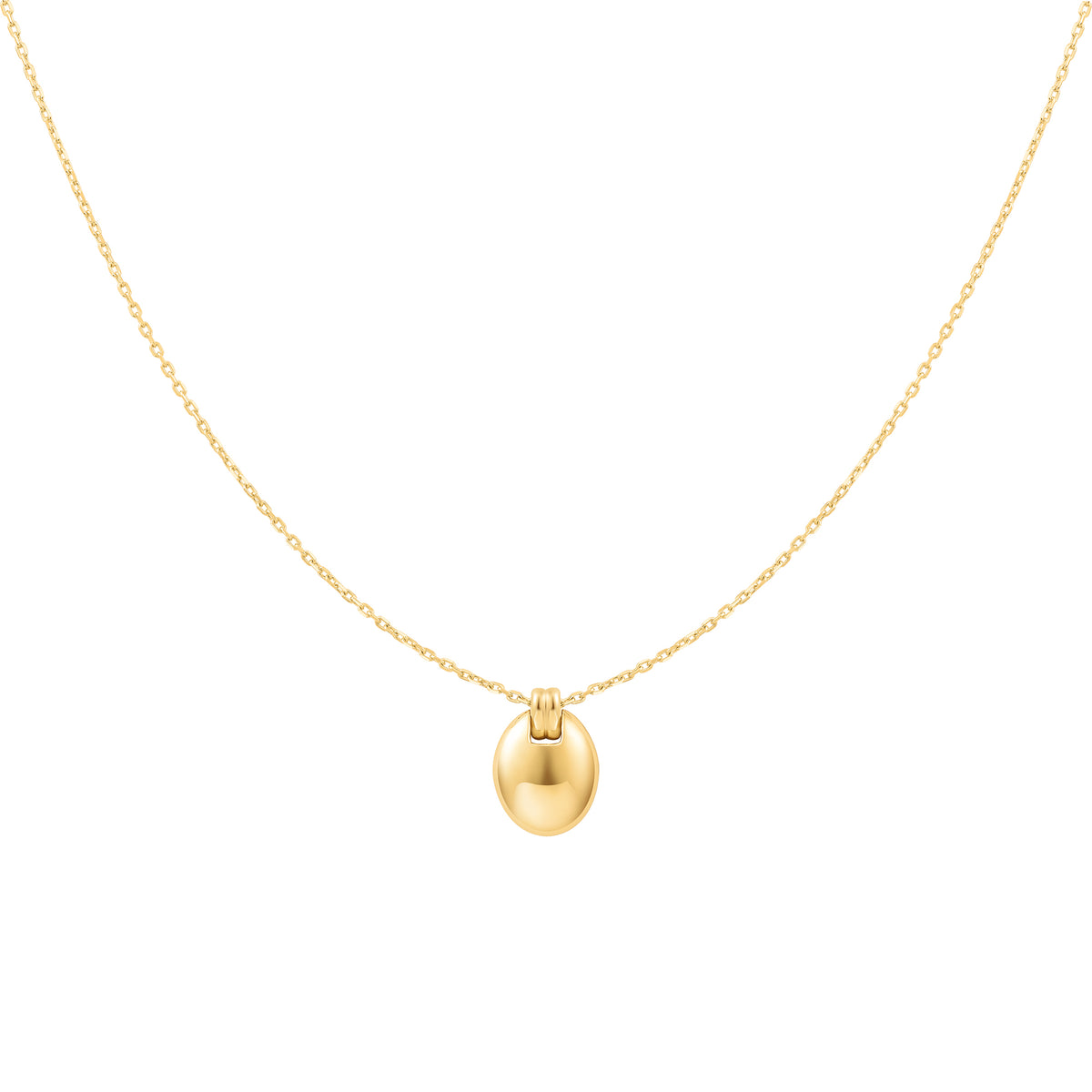 ania haie Gold Oval Charm Necklace