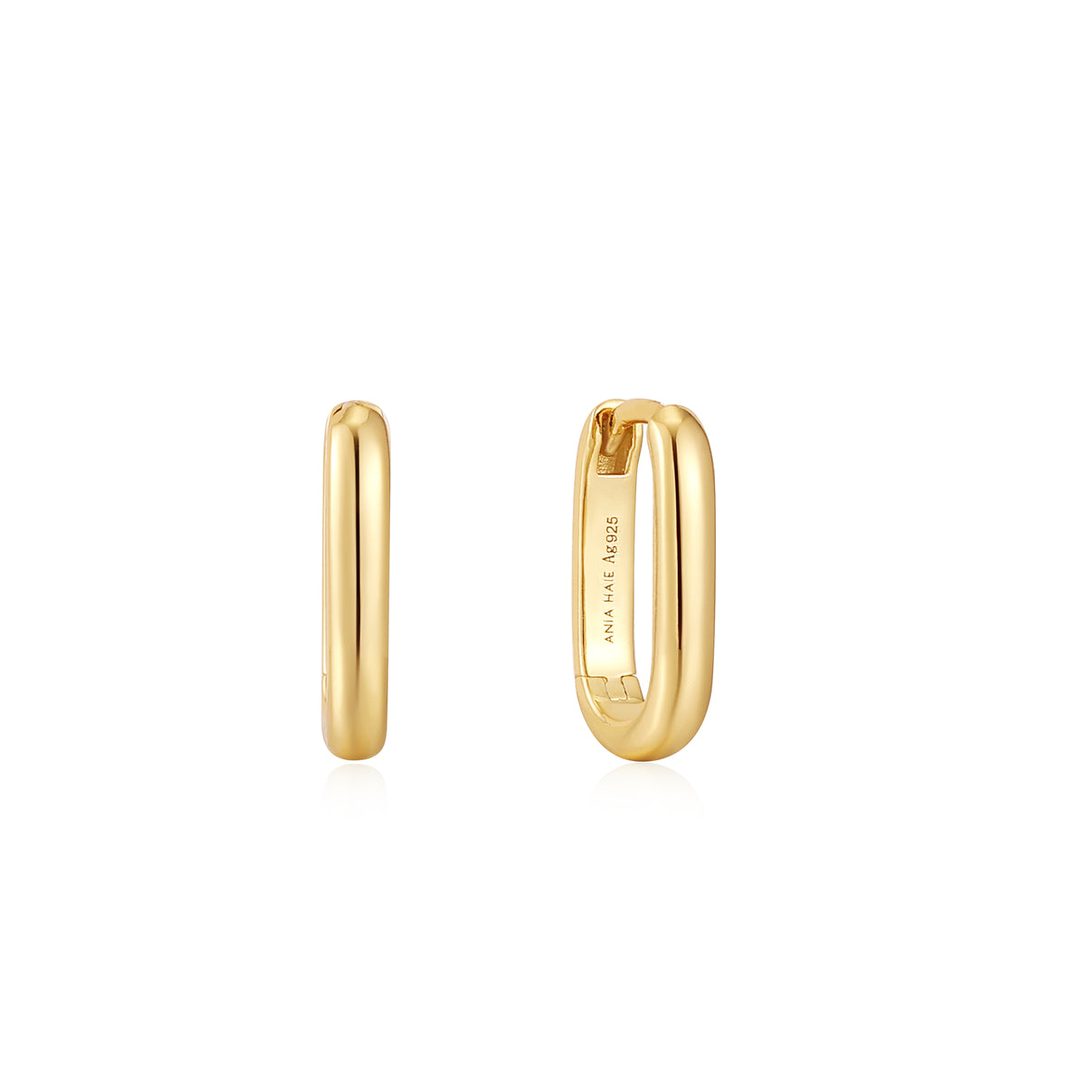 ania haie Gold Oval Hoop Earrings