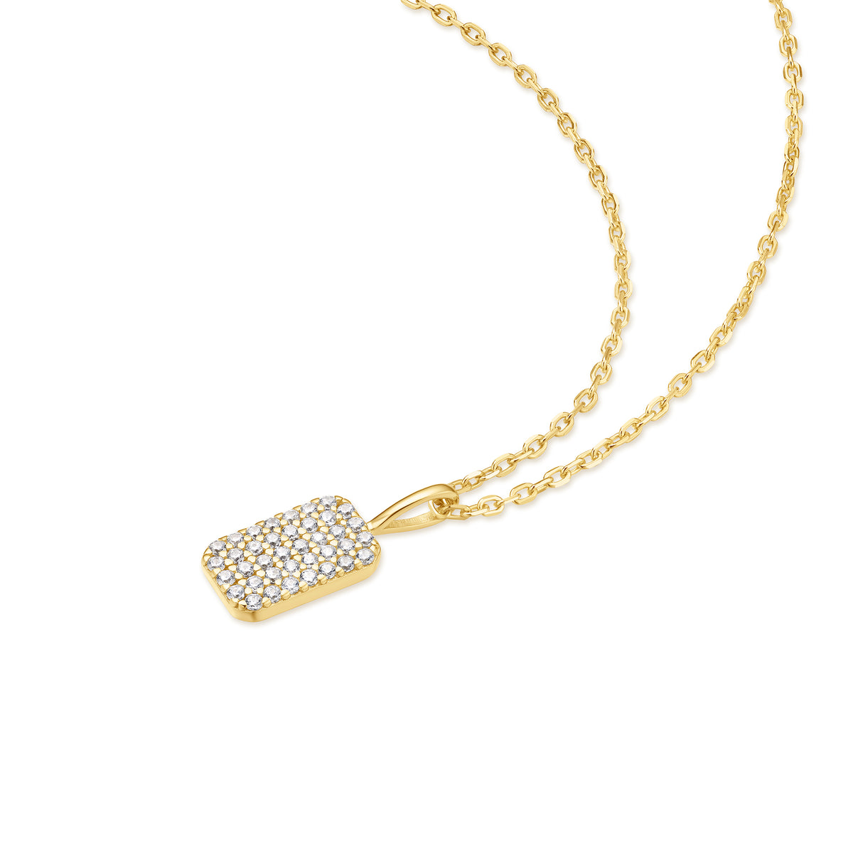 Ania Haie Gold Pavé Pendant Necklace