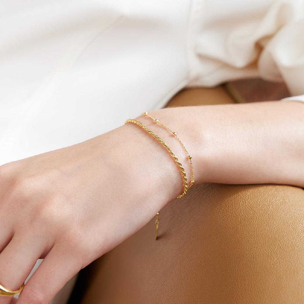 Ania Haie Gold Rope Twist Bracelet