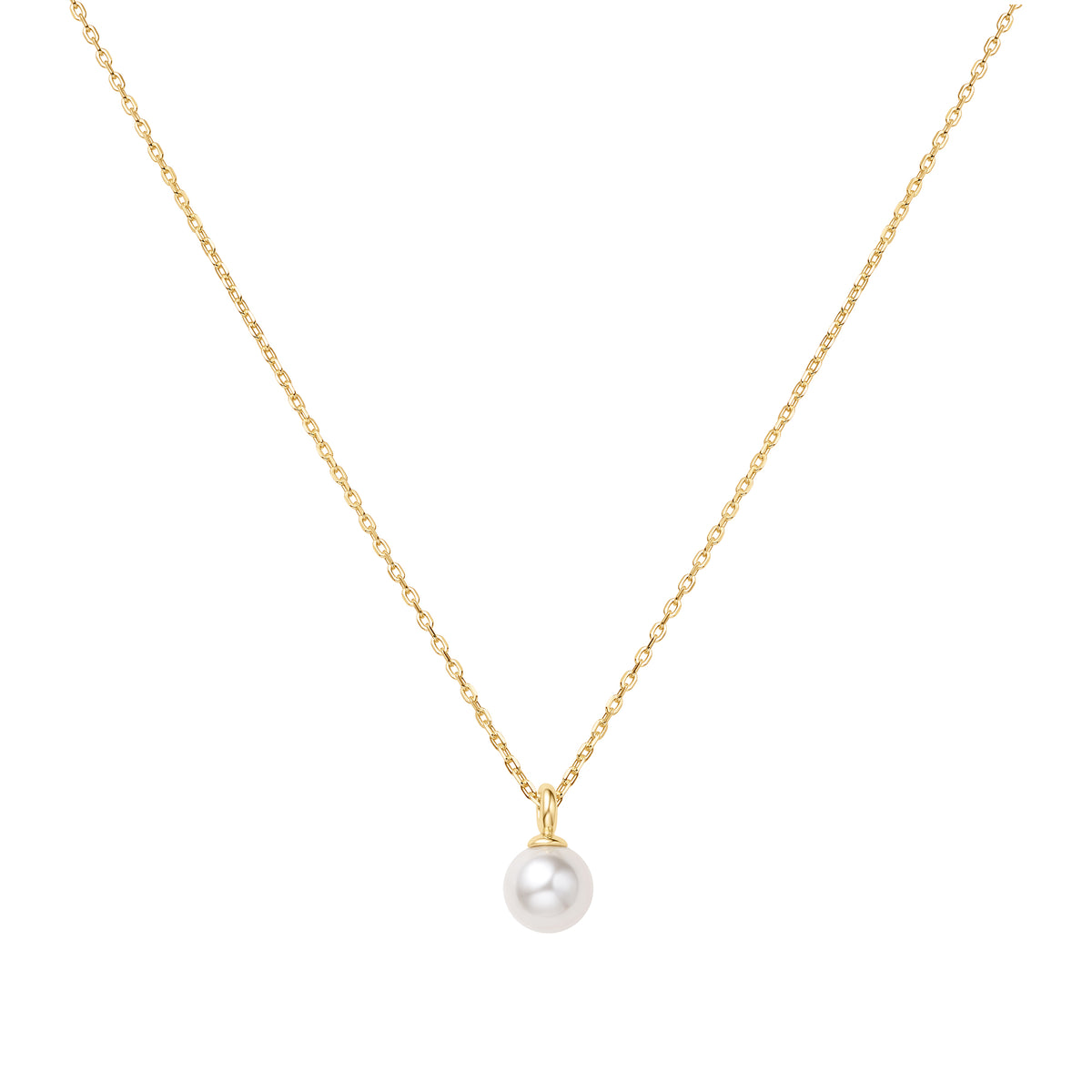 ania haie Gold Shell Pearl Drop Pendant Necklace