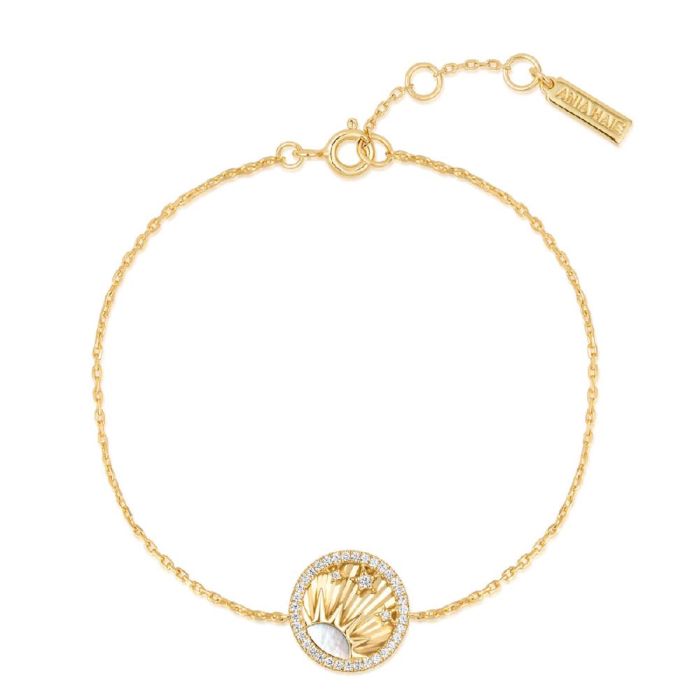 Ania Haie Gold Shiny Sun Stars Bracelet