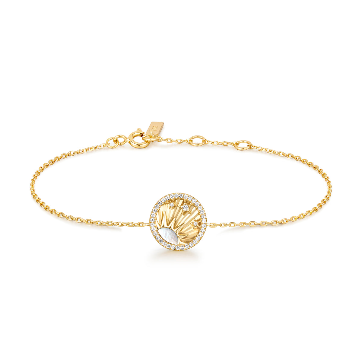 ania haie Gold Shiny Sun Stars Bracelet