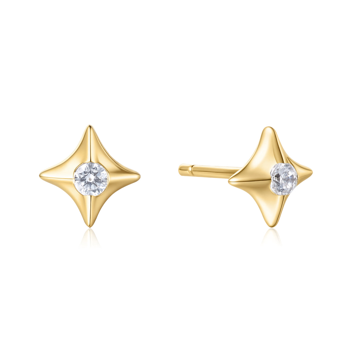 ania haie Gold Sparkling Star Stud Earrings