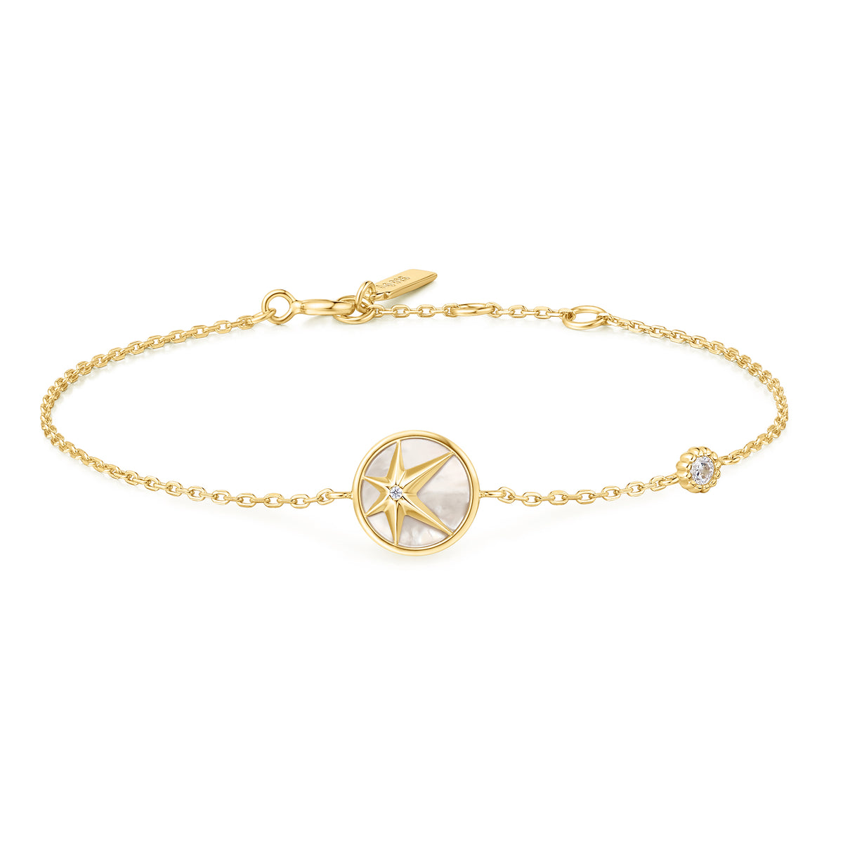 ania haie Gold Star Mother-of-Pearl Bracelet