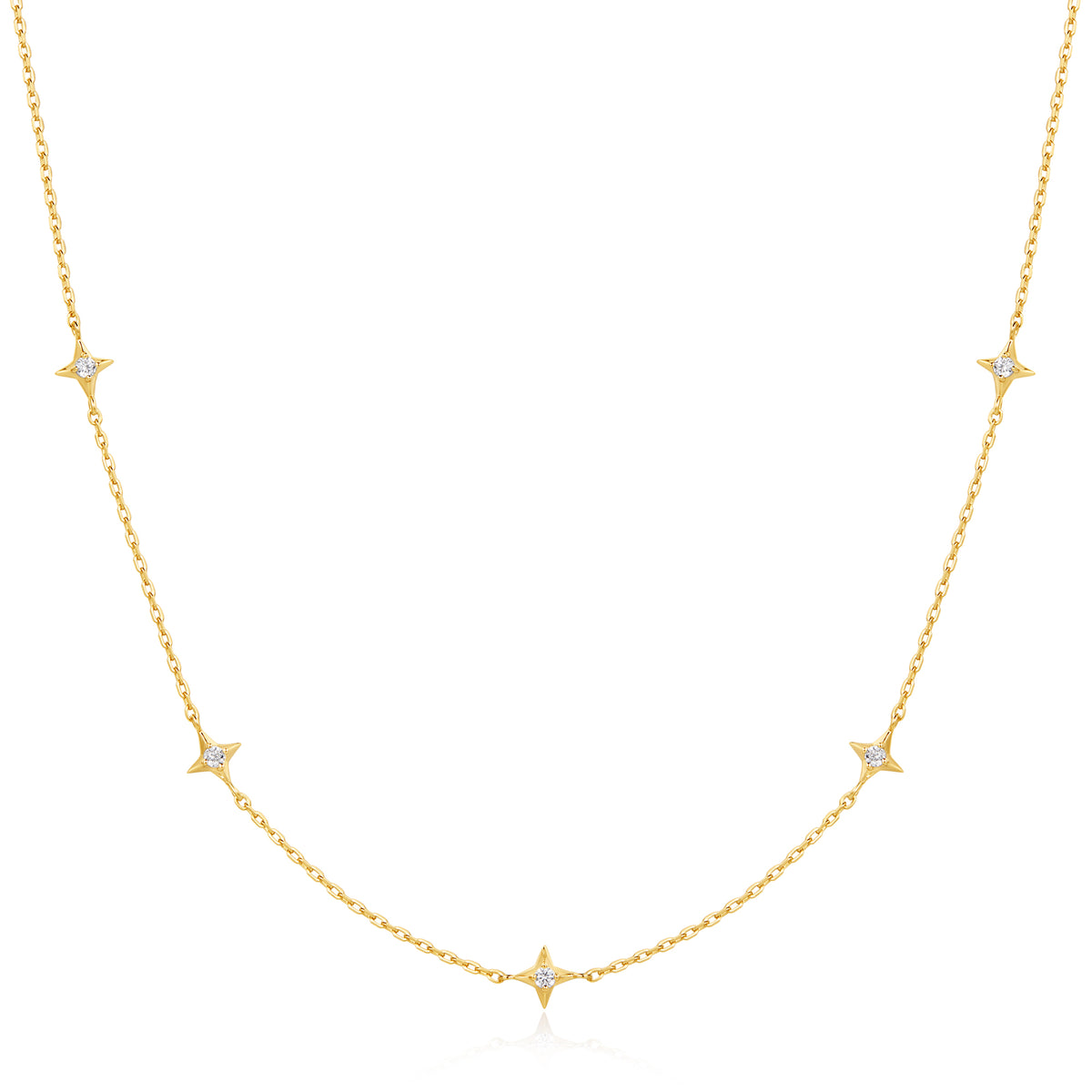 ania haie Gold Stars Station Necklace