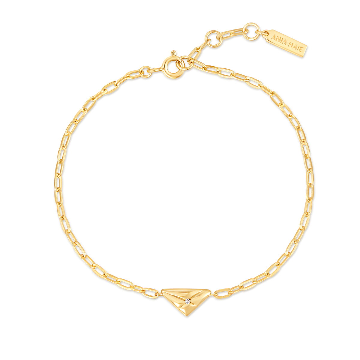 Ania Haie Gold Triangle Kiss Bracelet