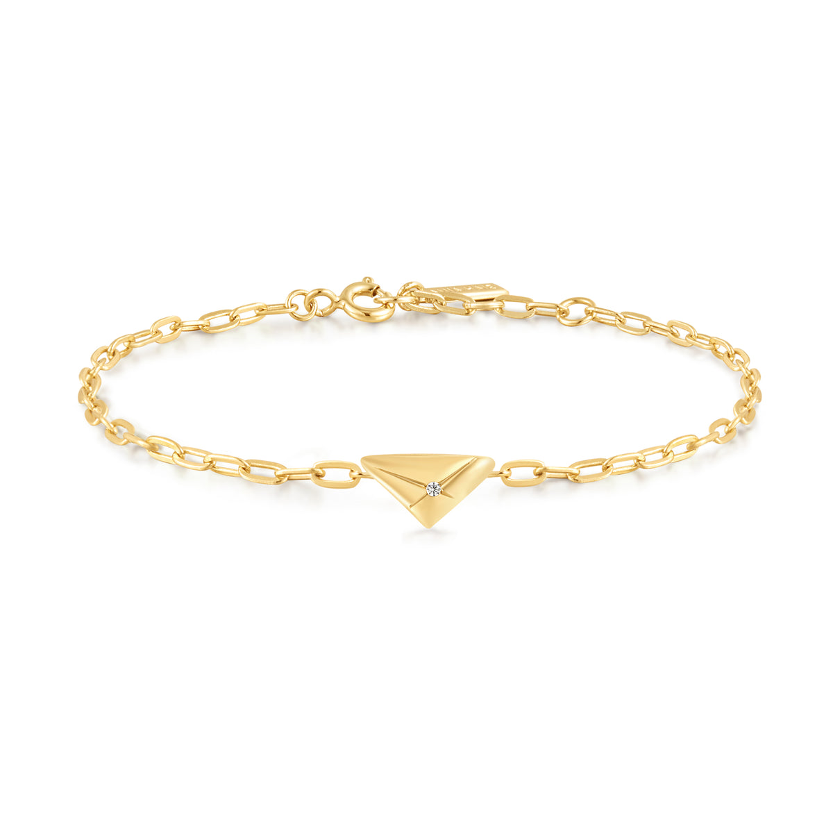 ania haie Gold Triangle Kiss Bracelet