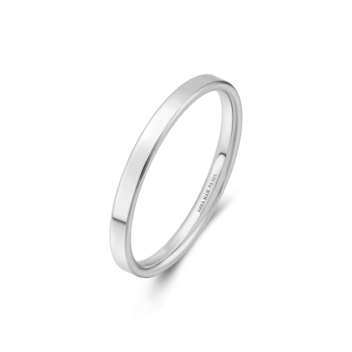Ania Haie Silver 2mm Smooth Band