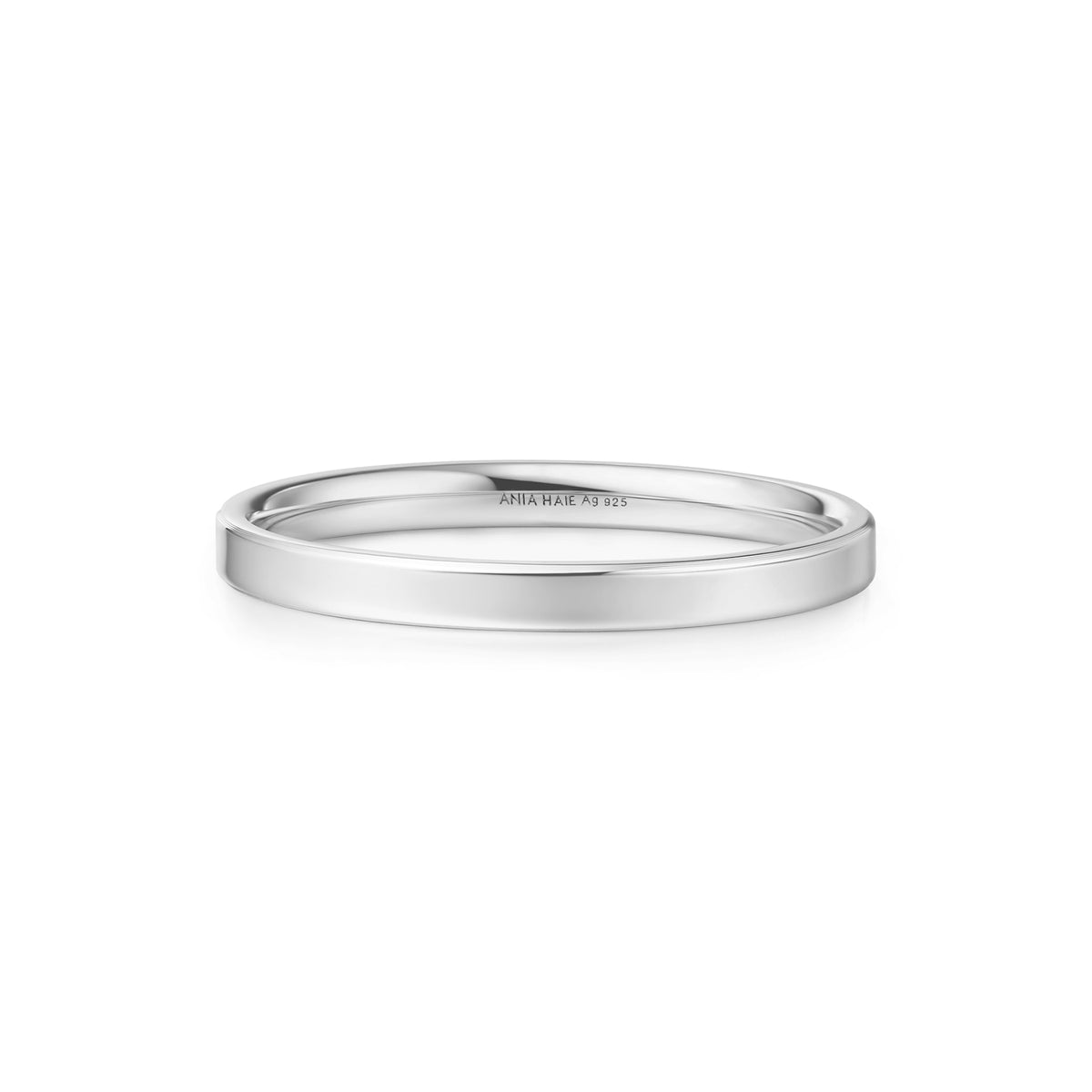 ania haie Silver 2mm Smooth Band