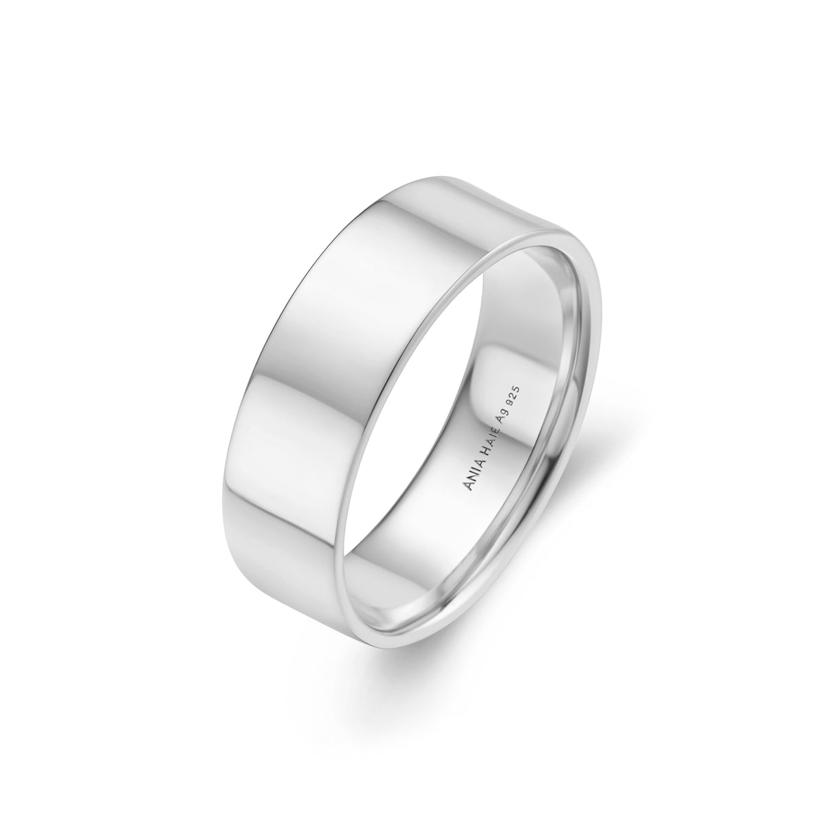 Ania Haie Silver 6mm Smooth Band