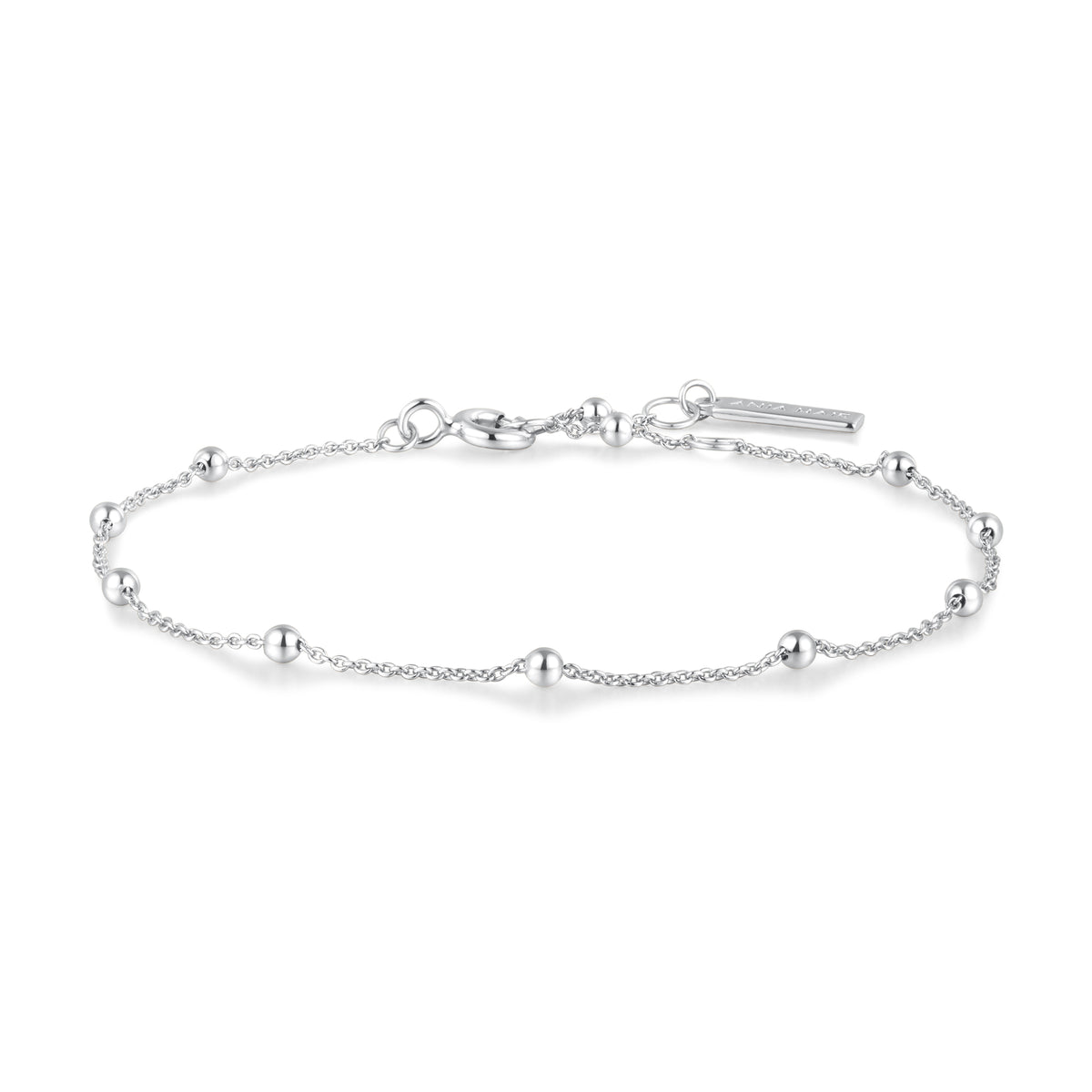 ania haie Silver Beaded Chain Bracelet