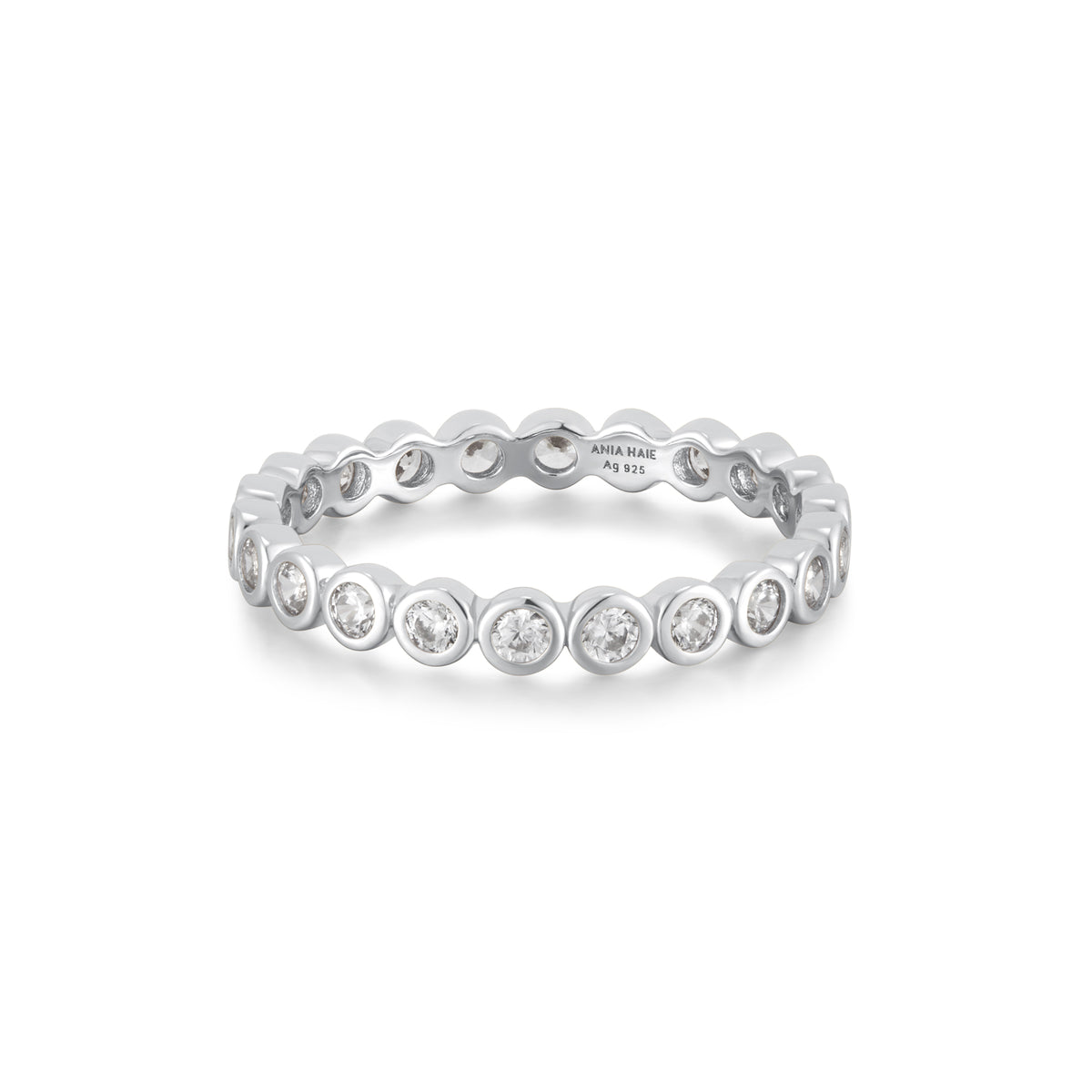 ania haie Silver Bezel Set Ring