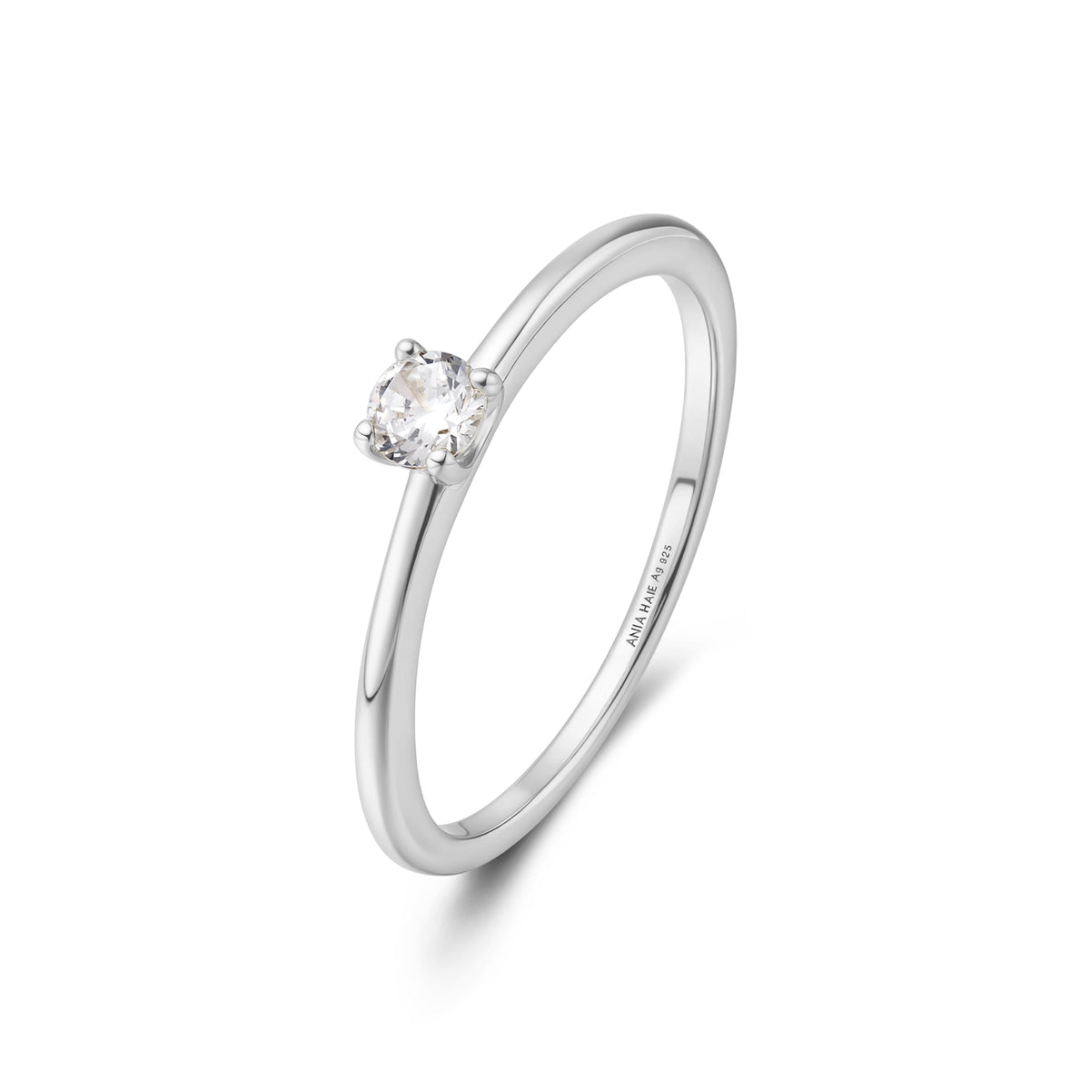 Ania Haie Silver Classic Slim Stacking Ring