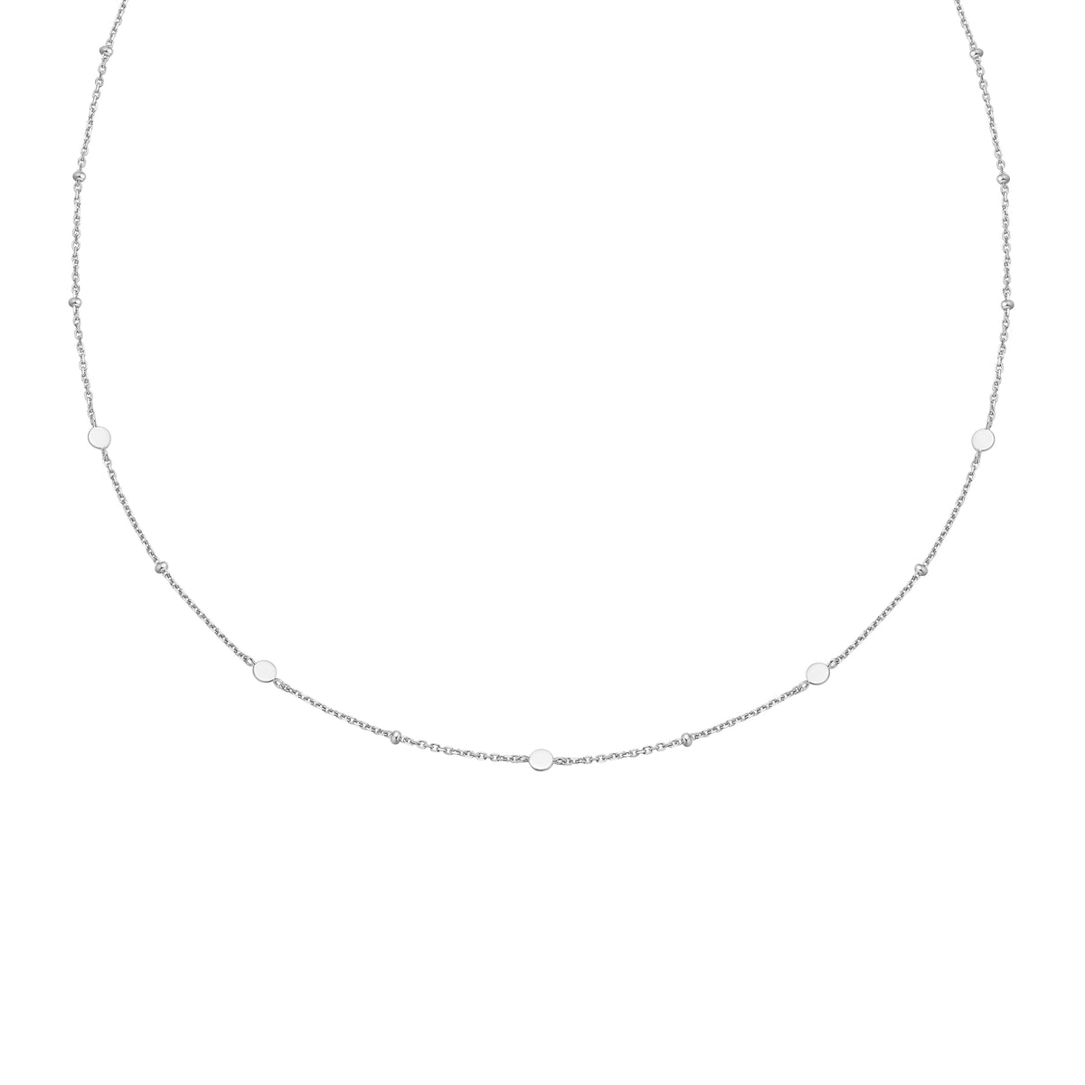 ania haie Silver Disc Station Necklace