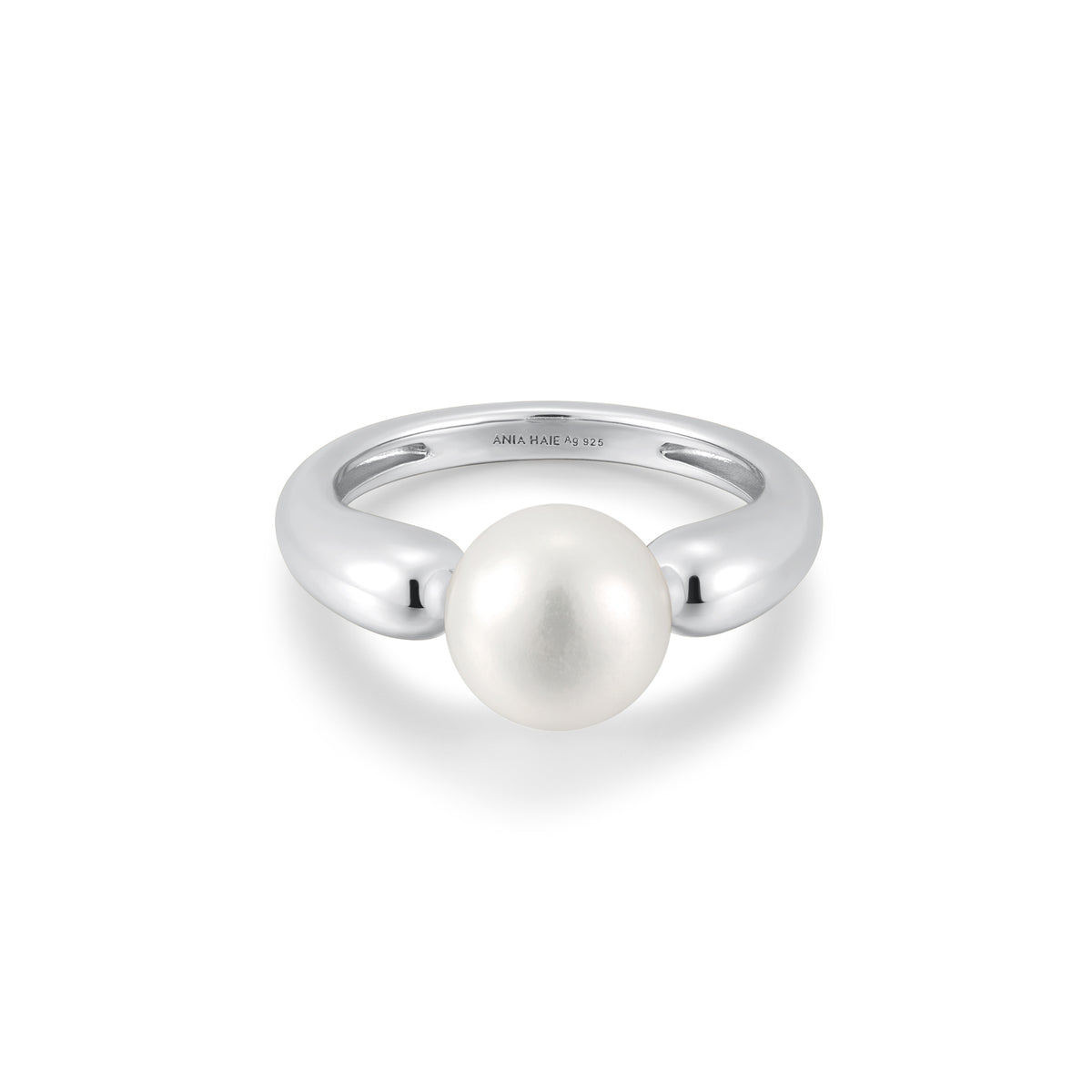 ania haie Silver Freshwater Sphere Pearl Ring