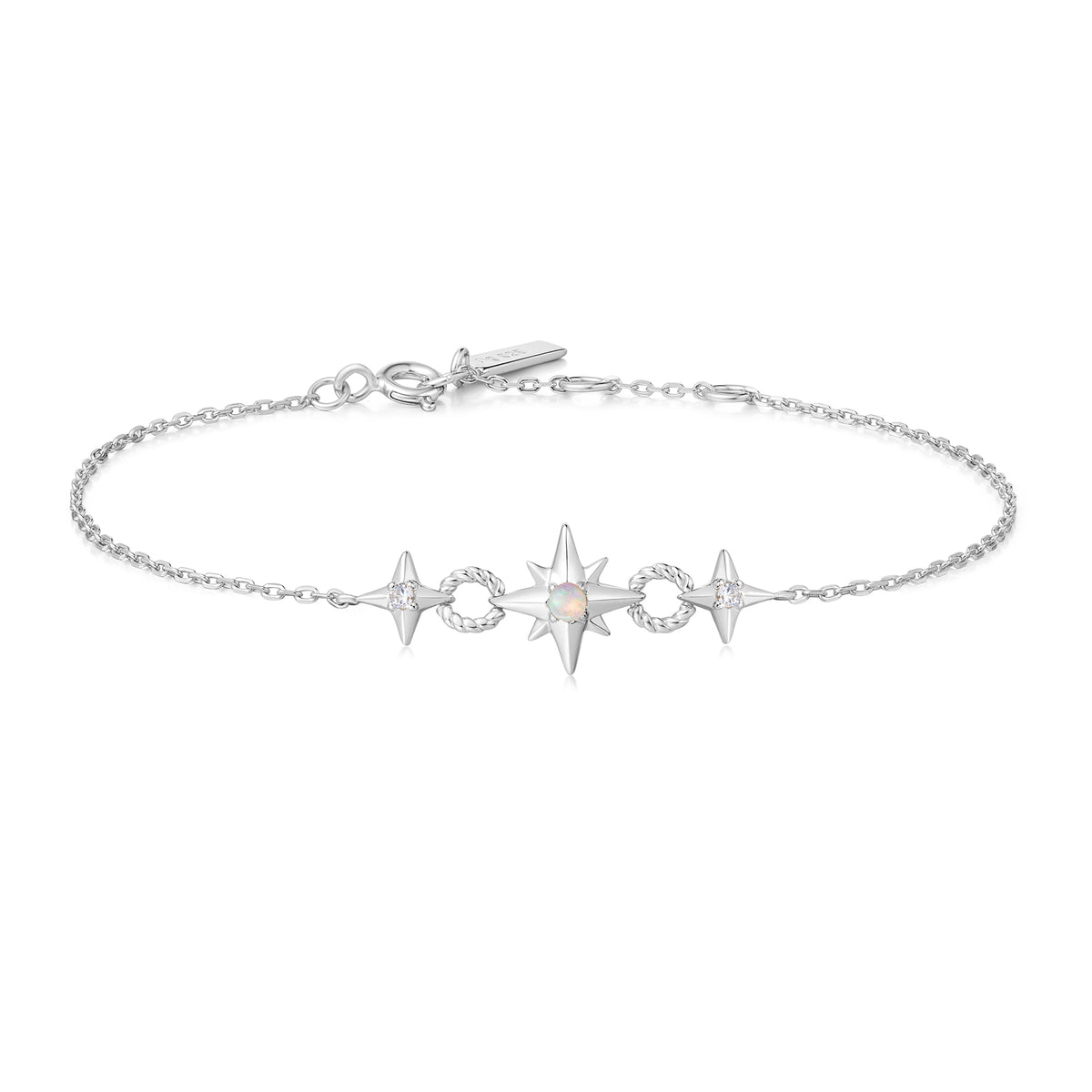 ania haie Silver Linked Star Bracelet
