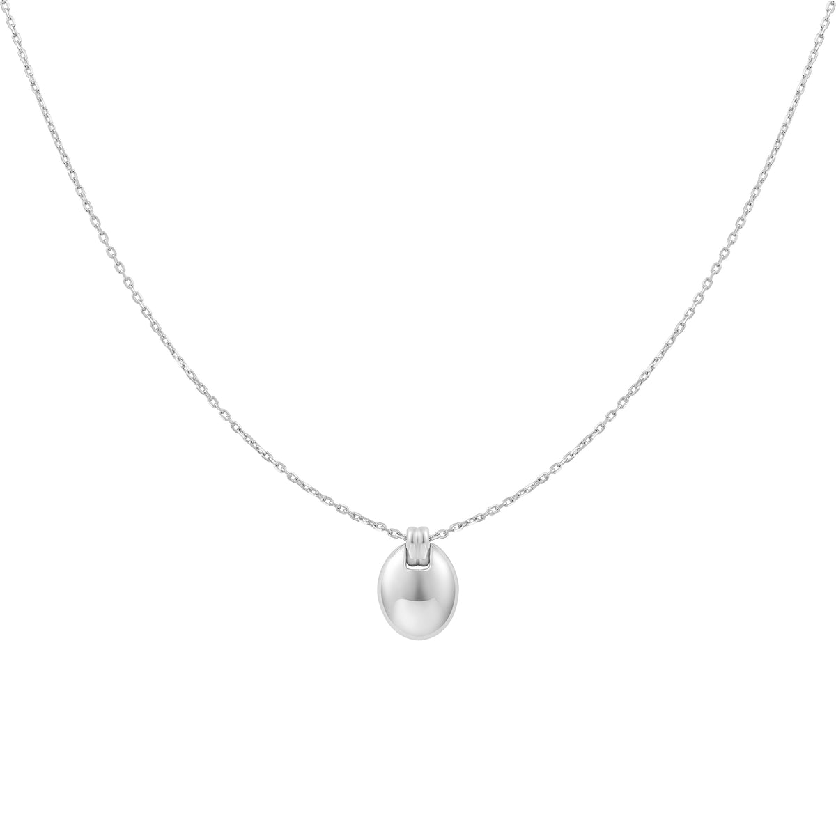 ania haie Silver Oval Charm Necklace