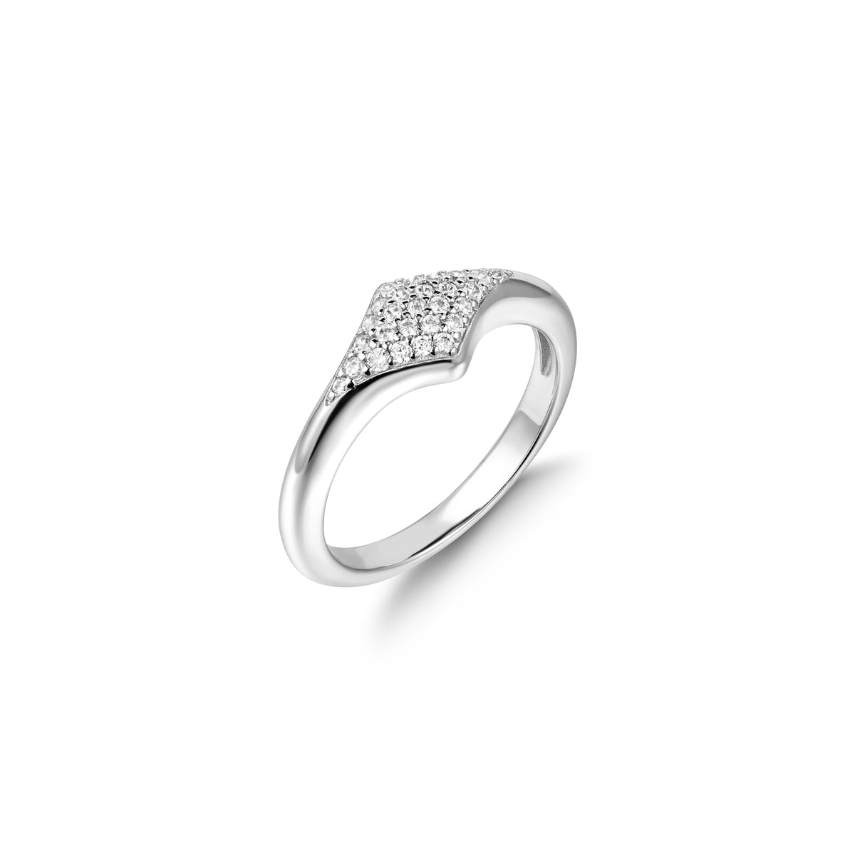 ania haie Silver Pavé Sparkle Ring