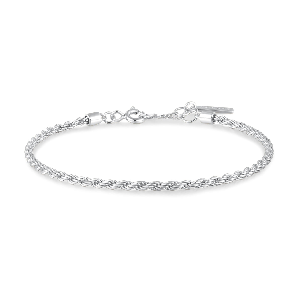 ania haie Silver Rope Twist Bracelet