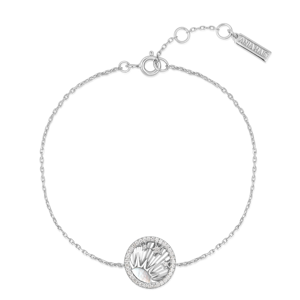 Ania Haie Silver Shiny Sun Stars Bracelet