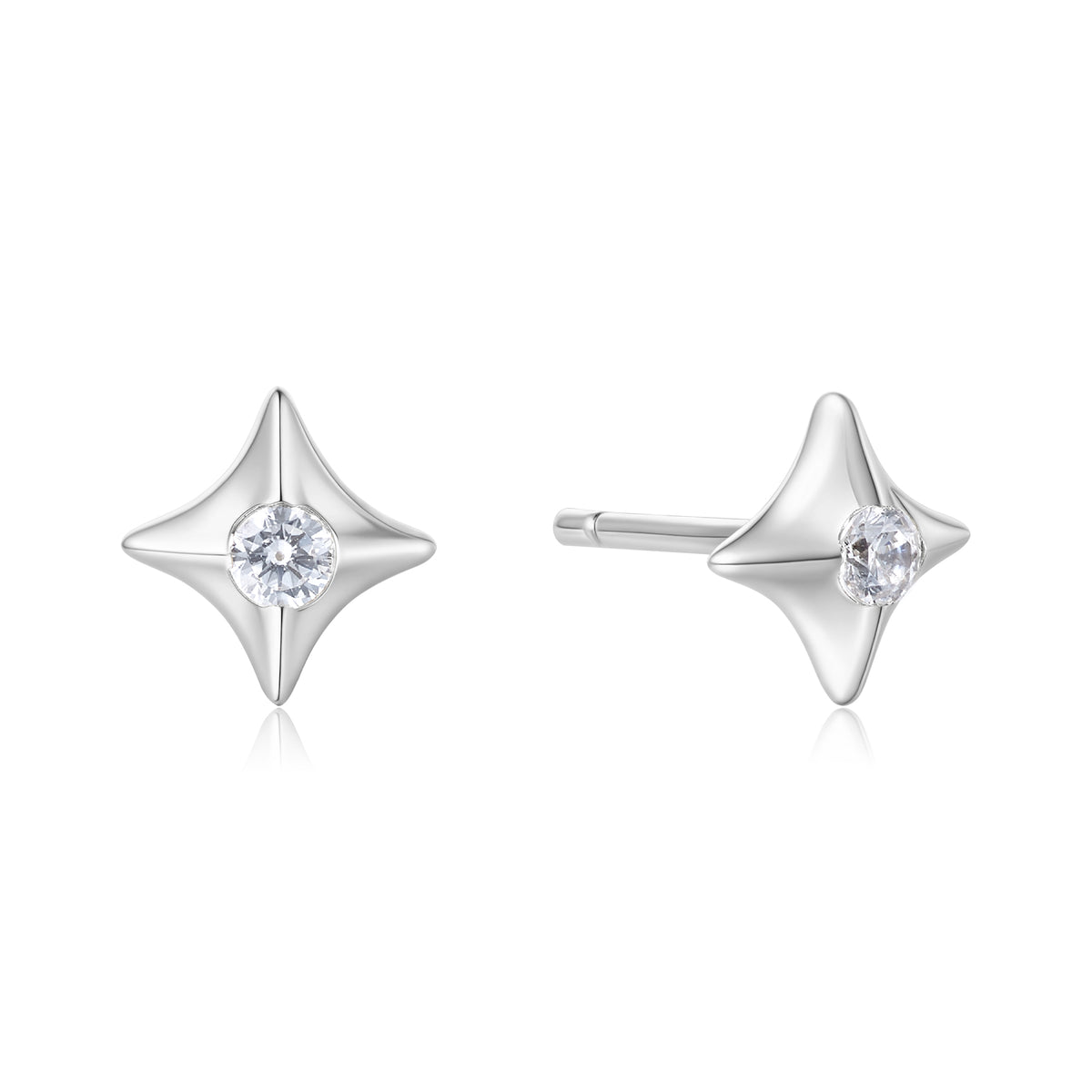ania haie Silver Sparkling Star Stud Earrings