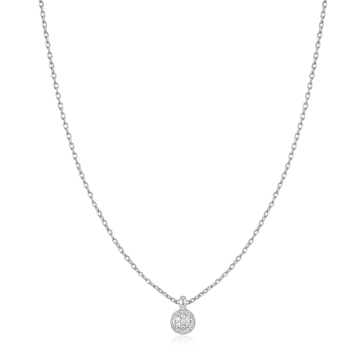 ania haie Silver Sphere Pavé Necklace