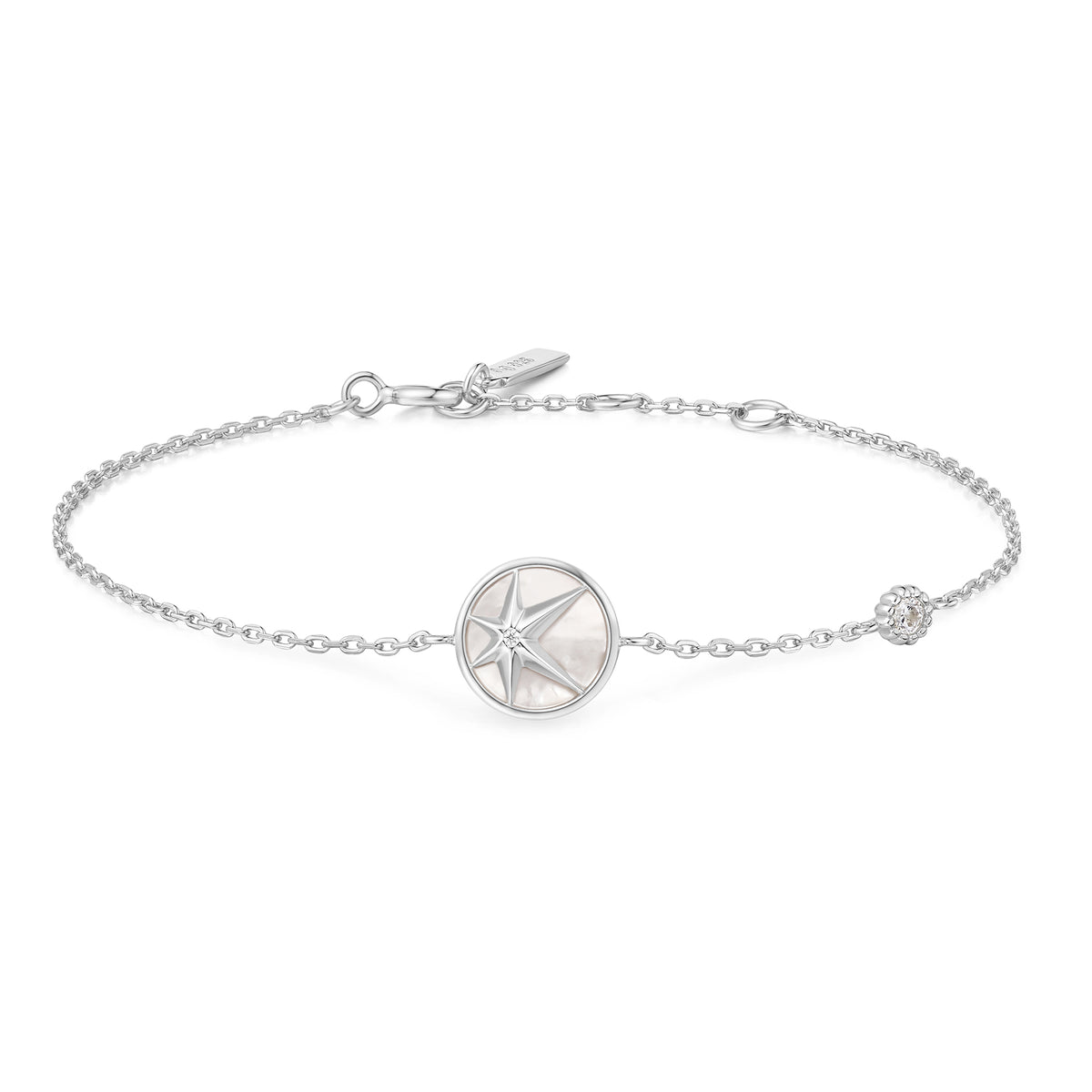 ania haie Silver Star Mother-of-Pearl Bracelet