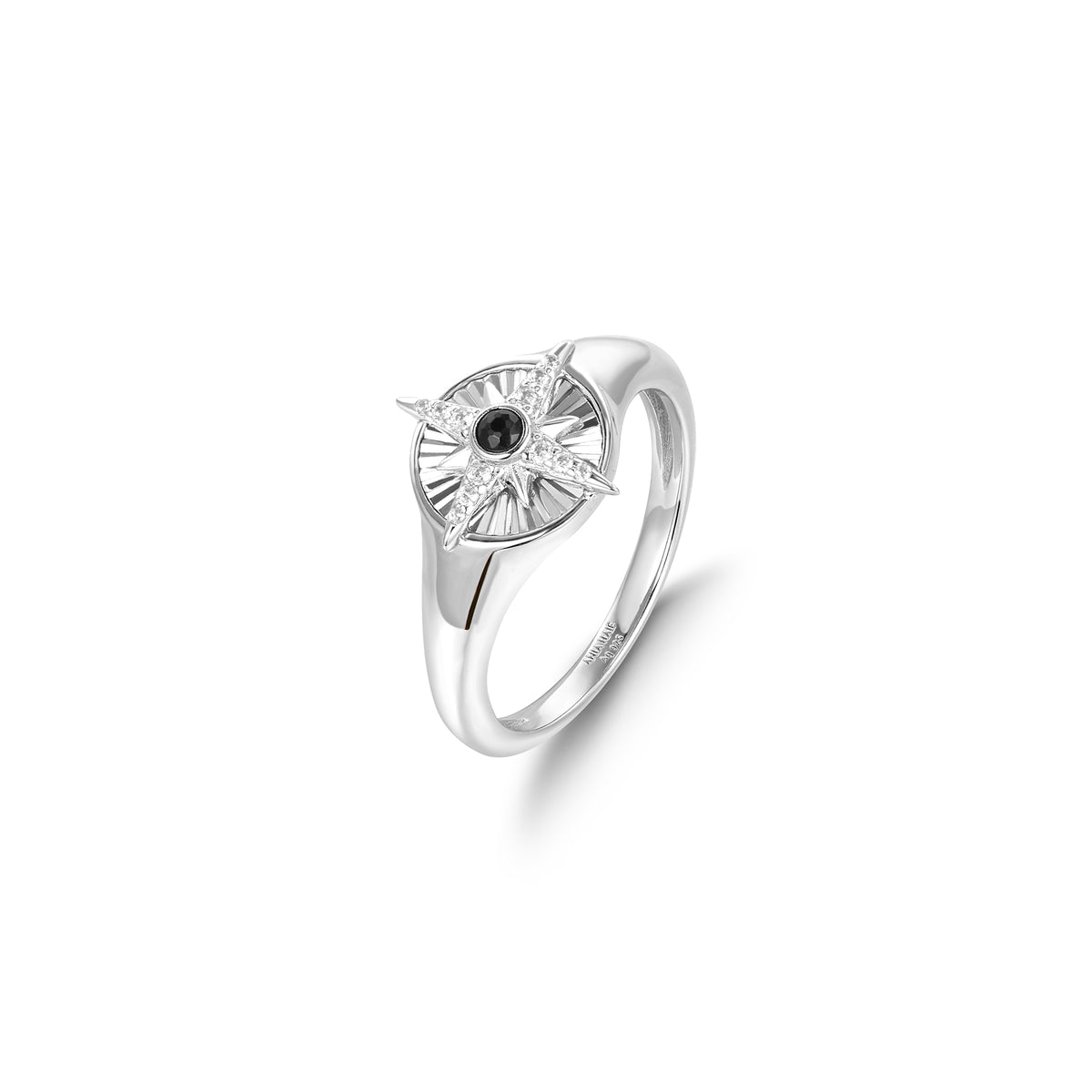 ania haie Silver Star Signet Ring