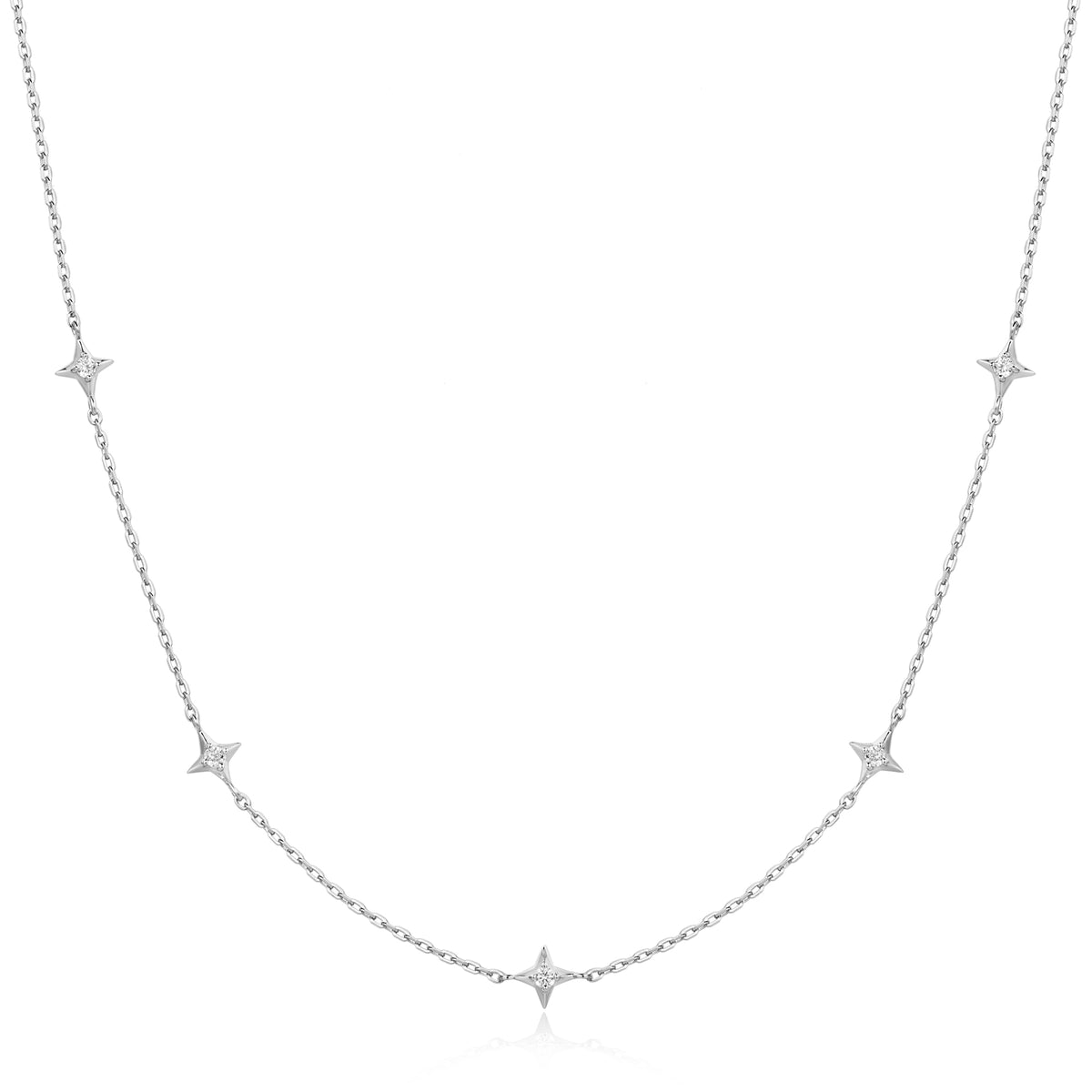 ania haie Silver Stars Station Necklace