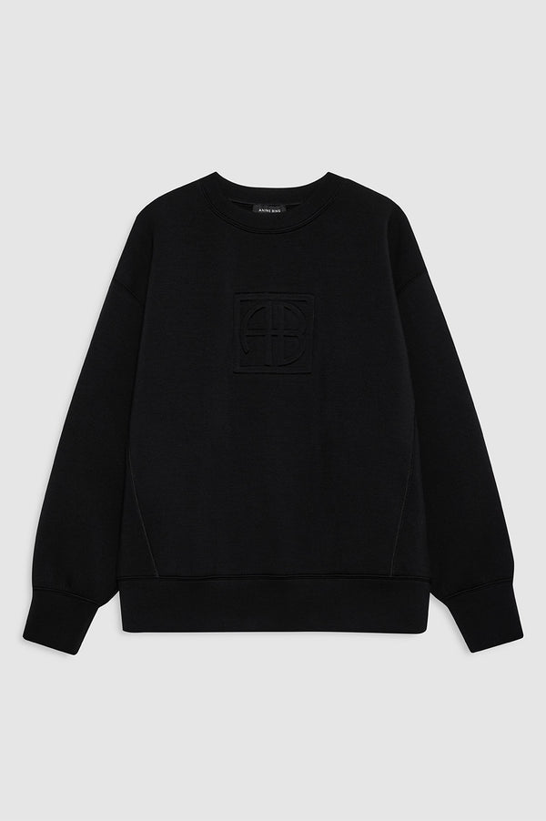 Anissa Kermiche Alto Sweatshirt Framed Monogram - Black