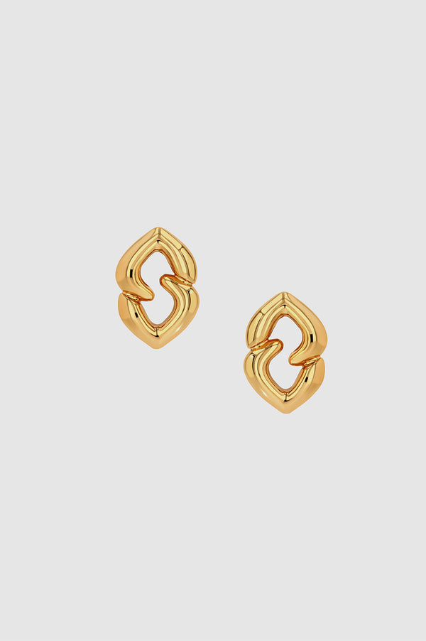 anissa kermiche Abstract Heart Earrings - Gold