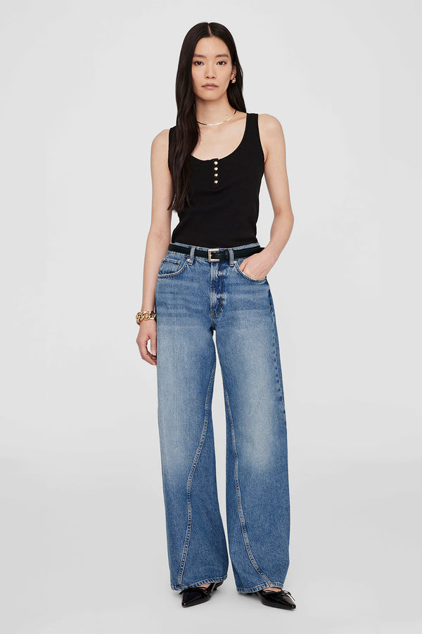 anissa kermiche Alessia Tank - Black