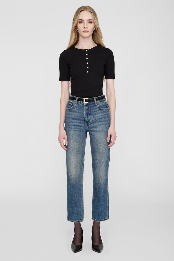 anissa kermiche Alessia Tee - Black