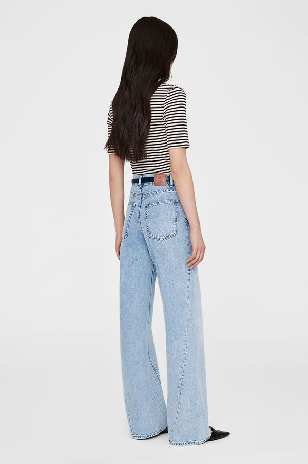 Anissa Kermiche Alessia Tee - Cream And Black Stripe