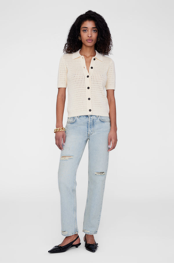 anissa kermiche Alexis Sweater - Cream