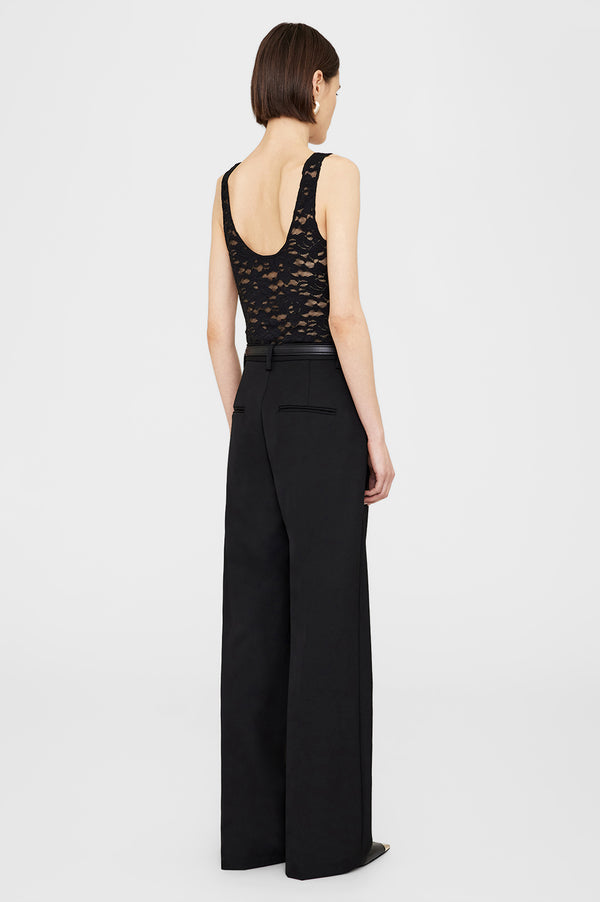 Anissa Kermiche Alysha Bodysuit - Black Floral