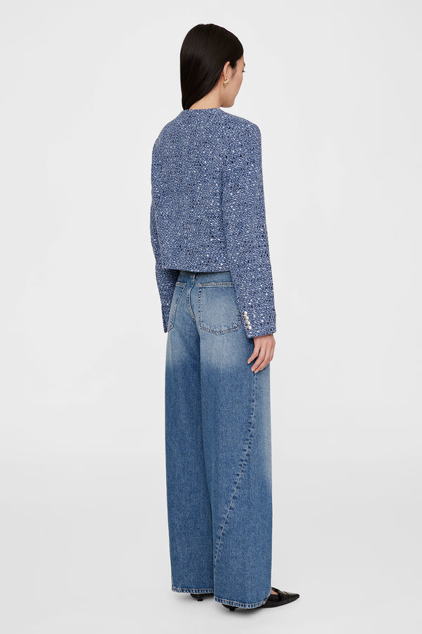 Anissa Kermiche Amber Jacket - Blue Tweed