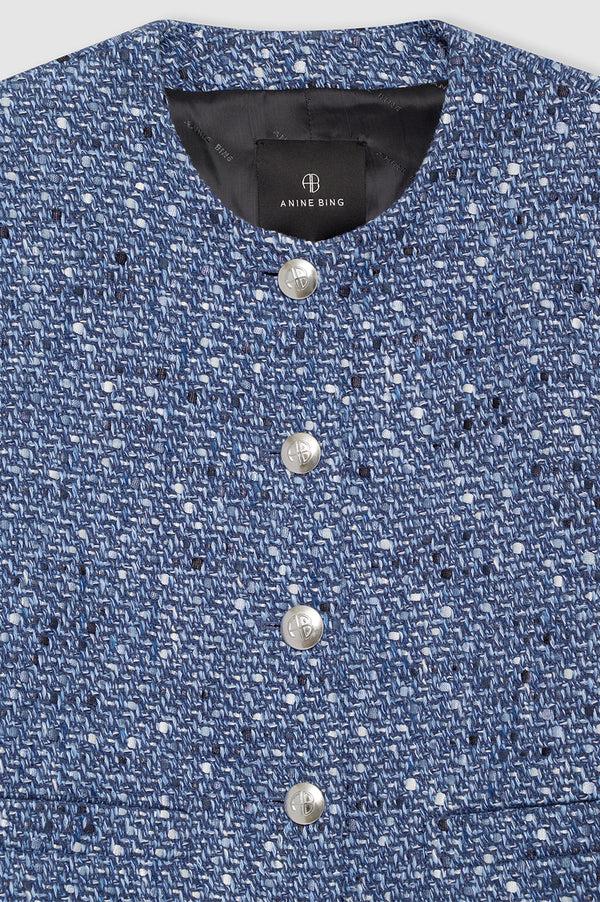 Anissa Kermiche Amber Jacket - Blue Tweed