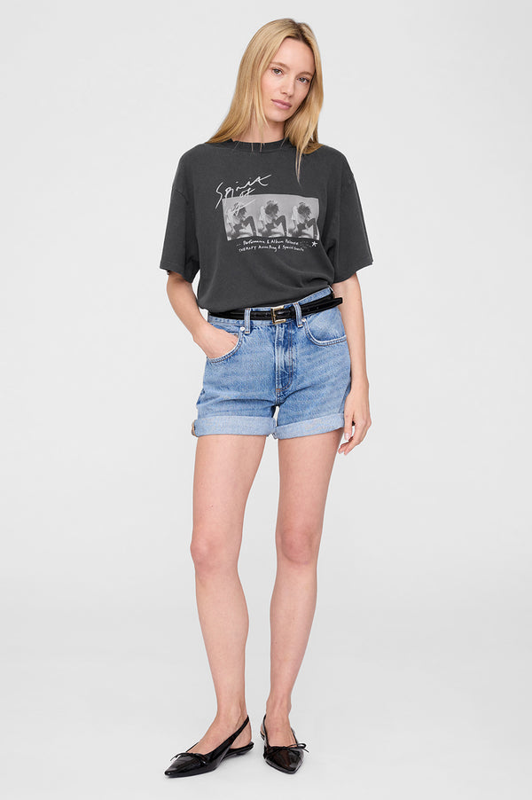 anissa kermiche Ashton Tee Concert - Washed Black