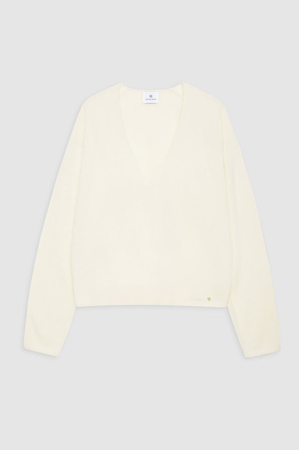 Anissa Kermiche Athena Sweater - Ecru Cashmere