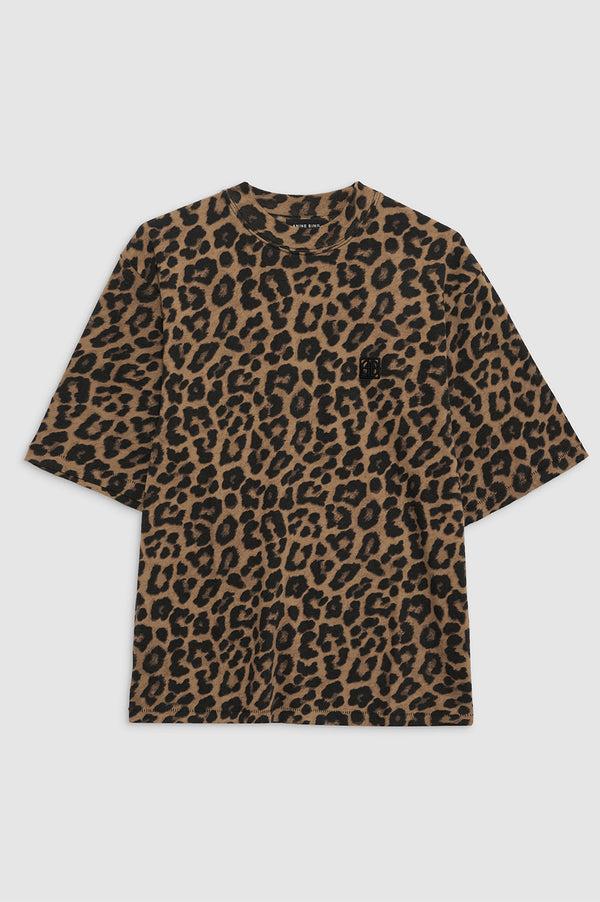 Anissa Kermiche Avi Tee - Black And Brown Leopard